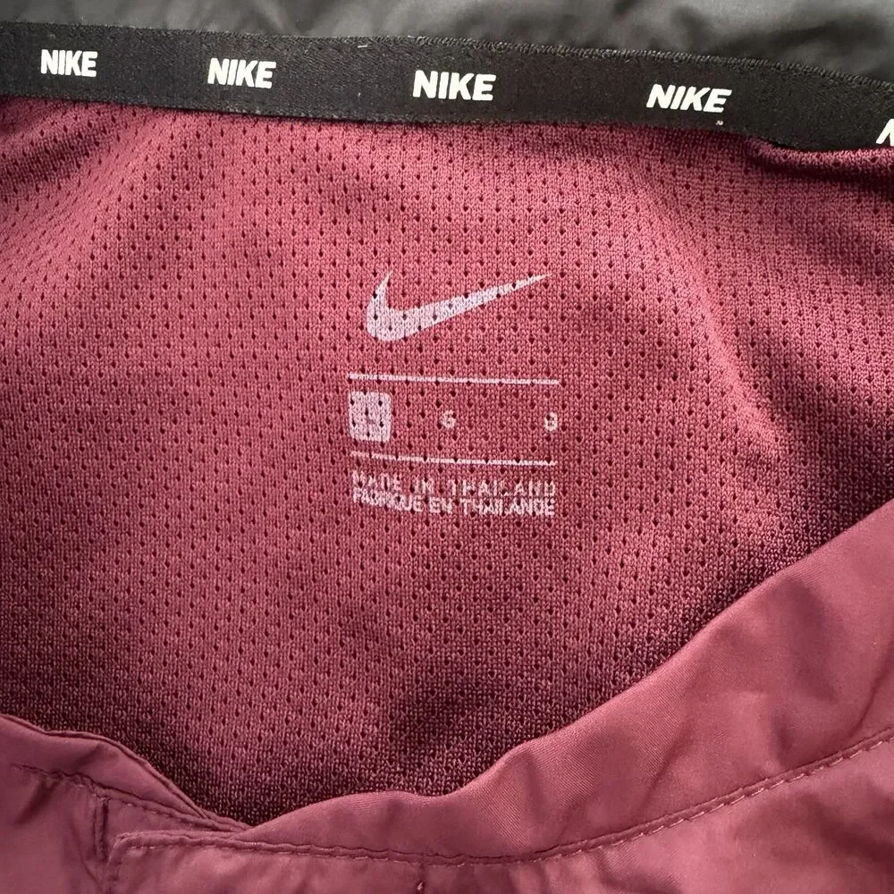 Nike Short Sleeve Windshirt Pullover Maroon Men’s Large BQ3237-669